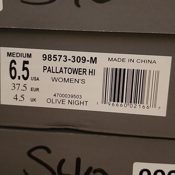 NIB Palladium Pallatower Hi Womens Bootie - Olive Night - Picture 14 of 15